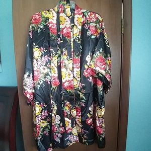 Satin Flower Kimono
